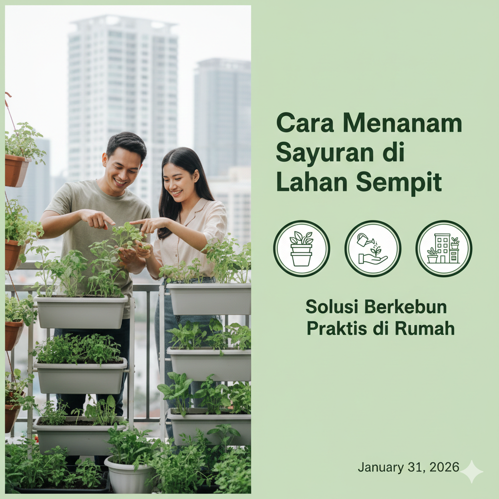 Cara Menanam Sayuran di Lahan Sempit