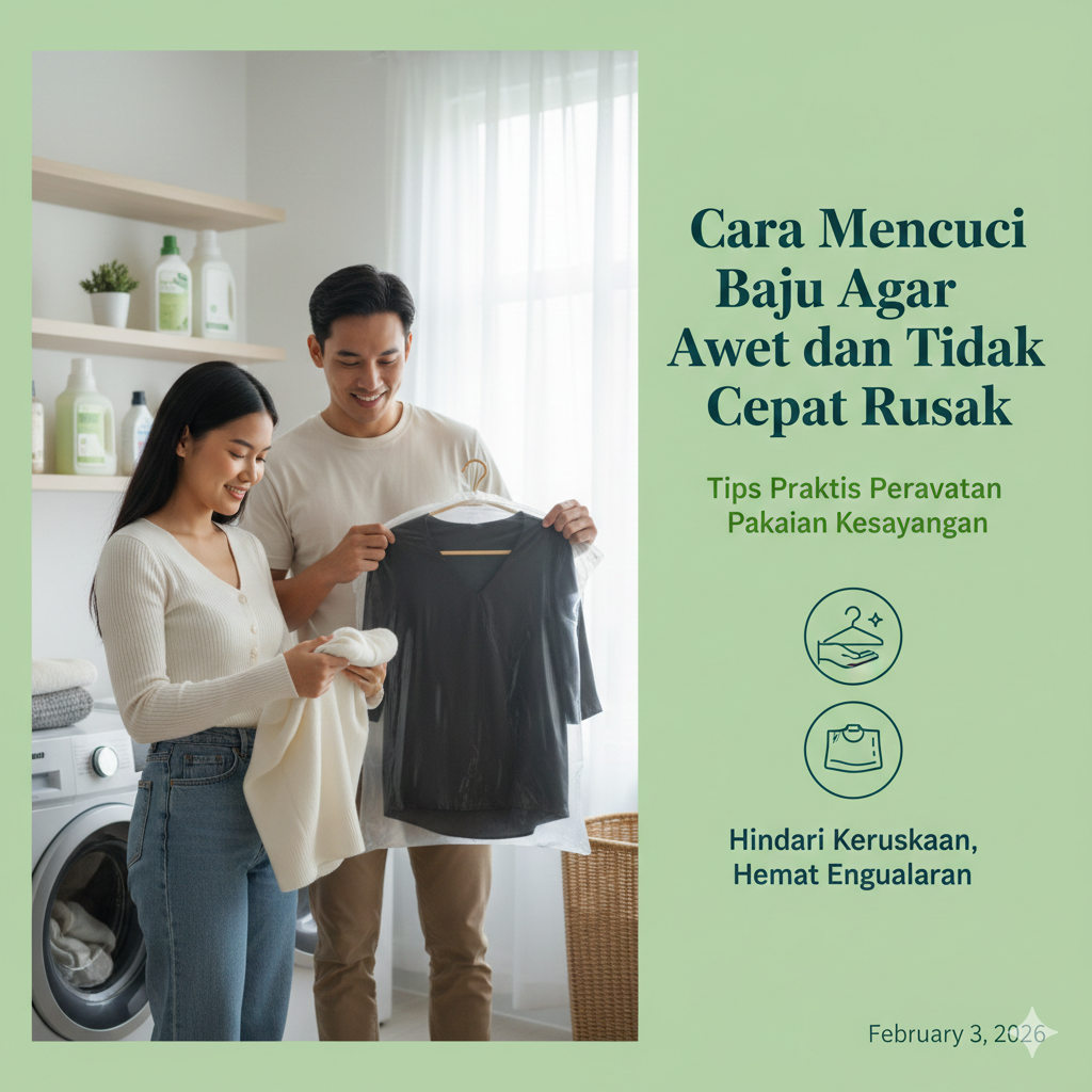 Cara Mencuci Baju Agar Awet
