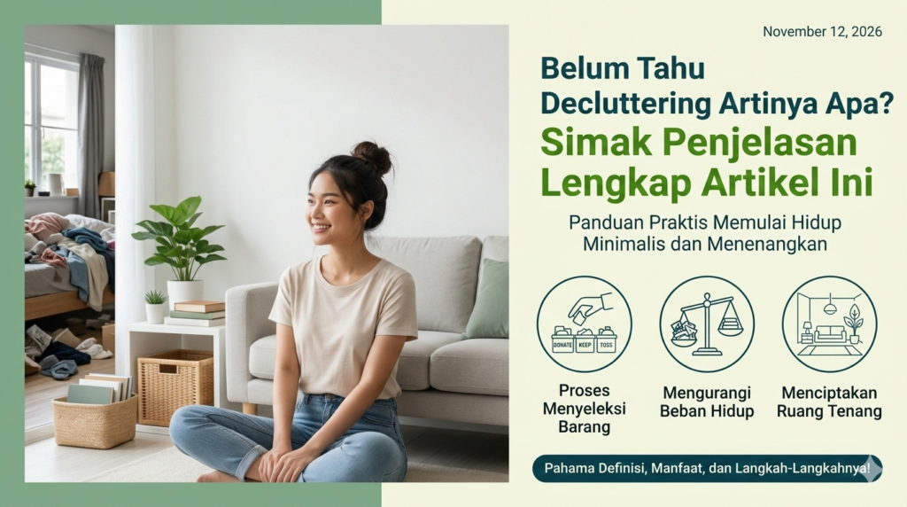 Belum Tahu Decluttering Artinya Apa? Simak Penjelasan Lengkap Artikel Ini decluttering artinya