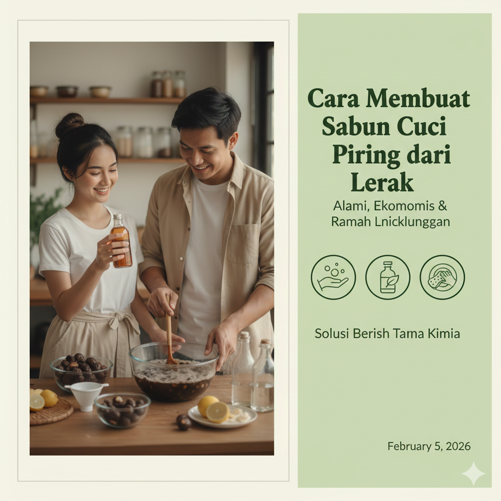 Cara Membuat Sabun Cuci Piring dari Lerak