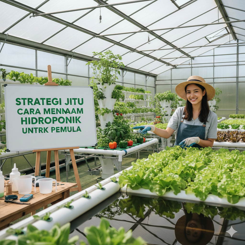 cara menanam hidroponik untuk pemula