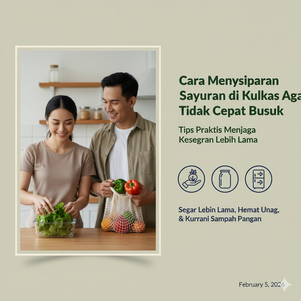Cara Menyimpan Sayuran di Kulkas