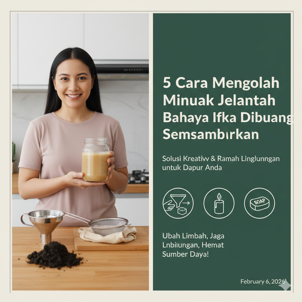 cara mengolah minyak jelantah