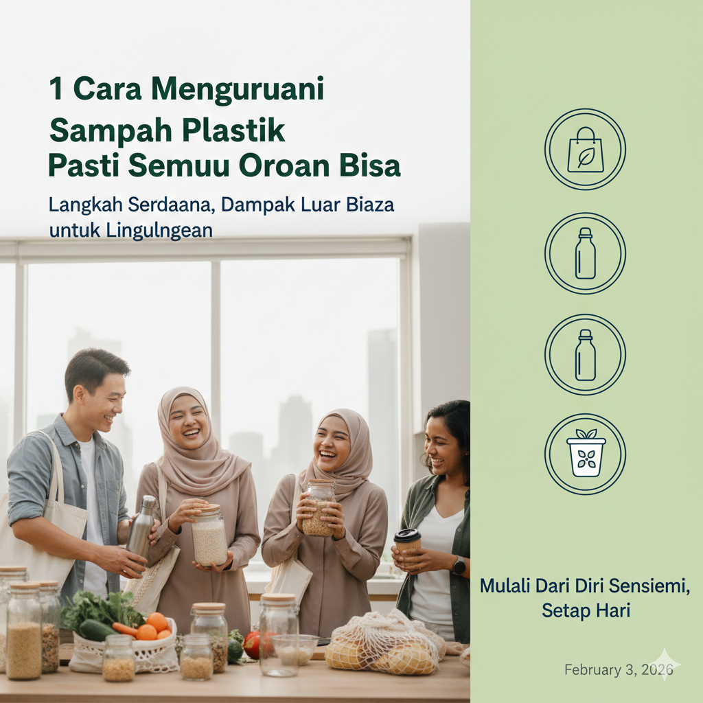 Cara mengurangi sampah plastik