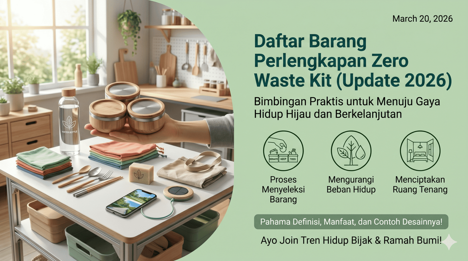 perlengkapan zero waste kit