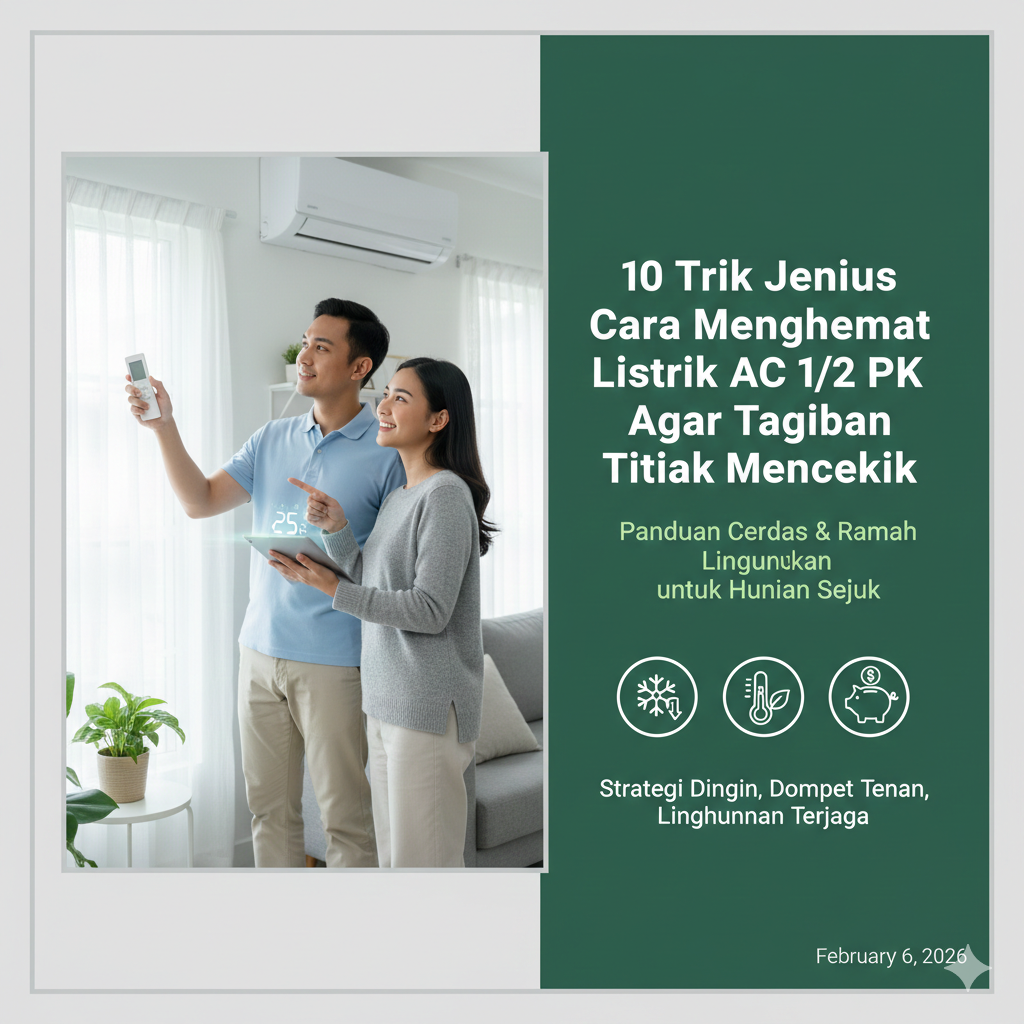 cara menghemat listrik AC 1/2 PK