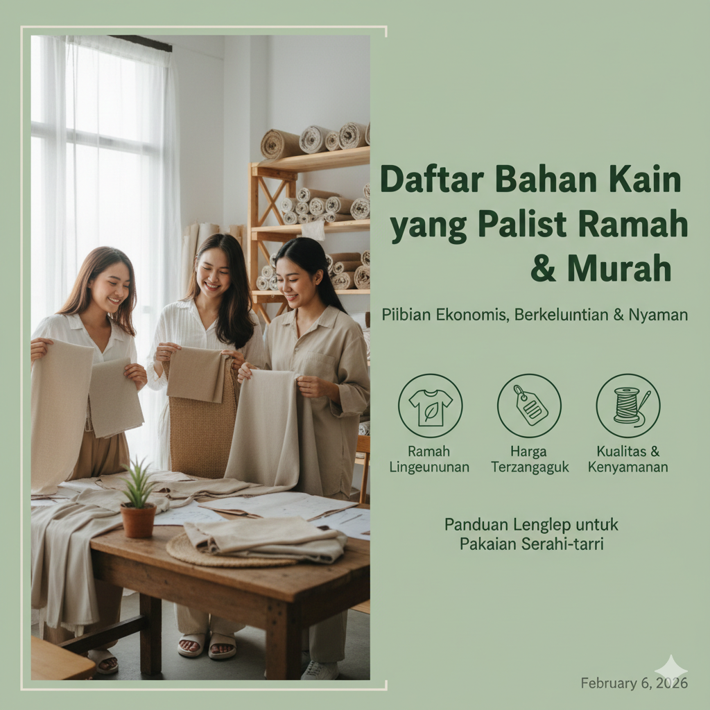 bahan kain ramah lingkungan