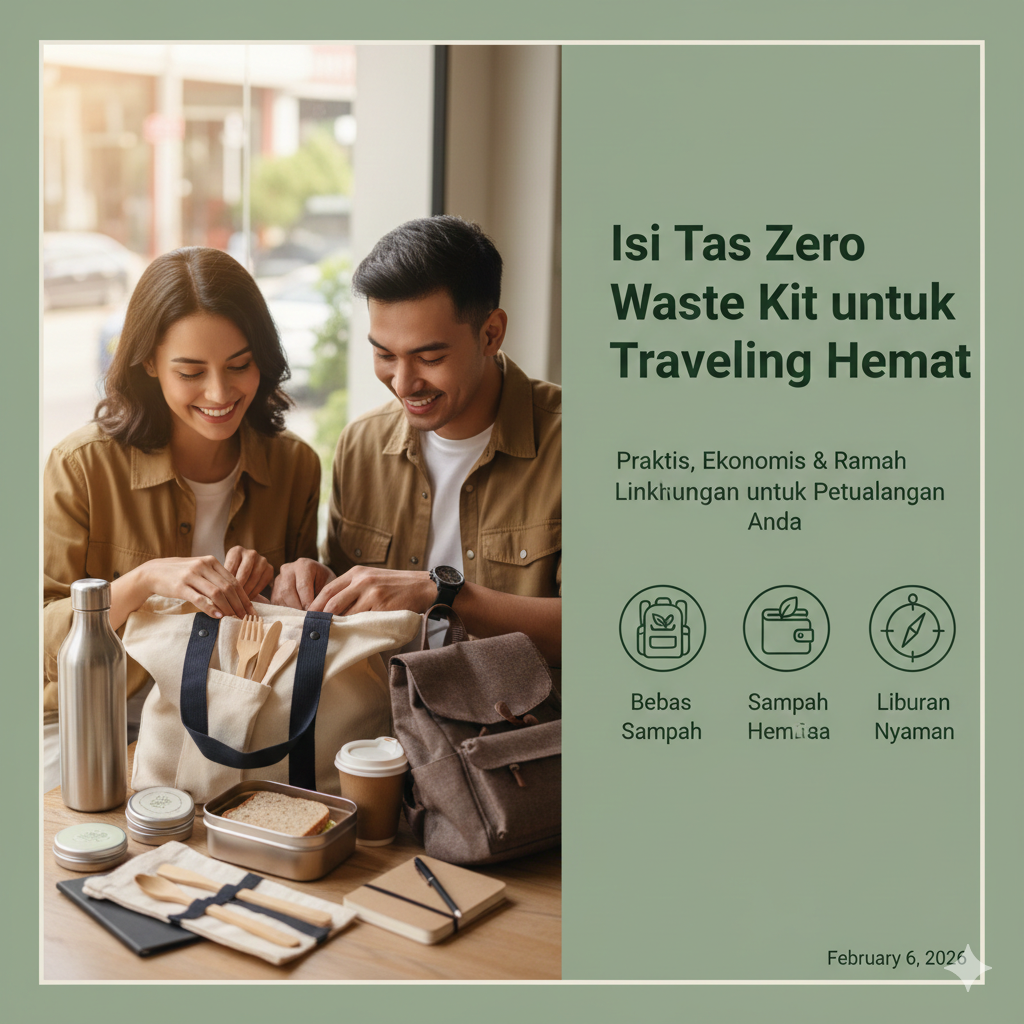zero waste kit untuk traveling hemat