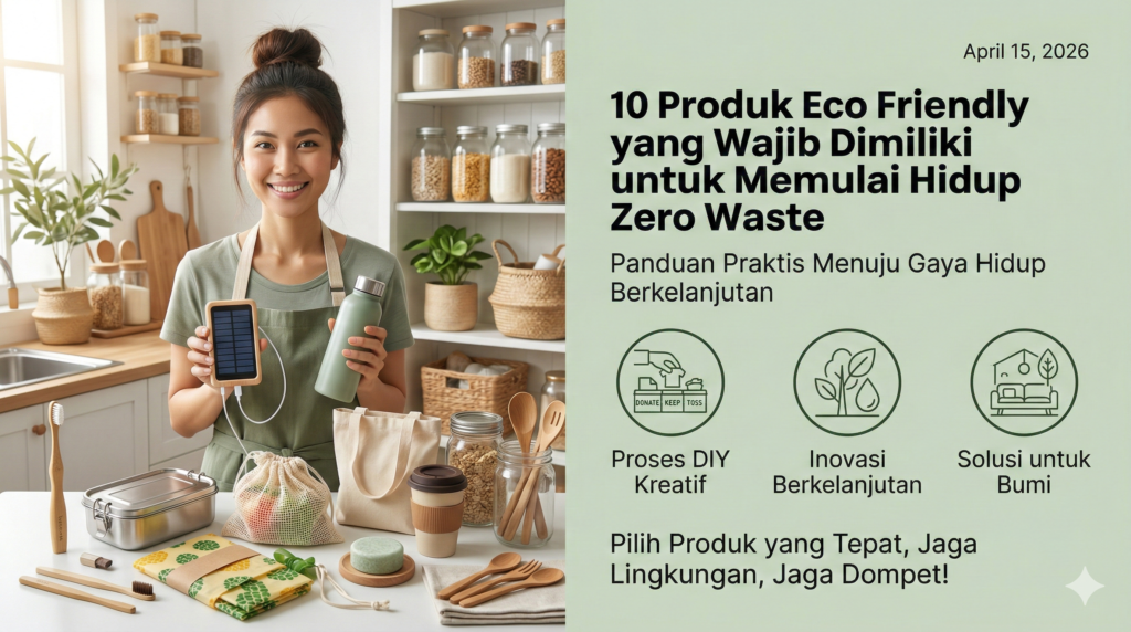5 Produk Eco Friendly yang Wajib Dimiliki untuk Memulai Hidup Zero Waste produk eco friendly