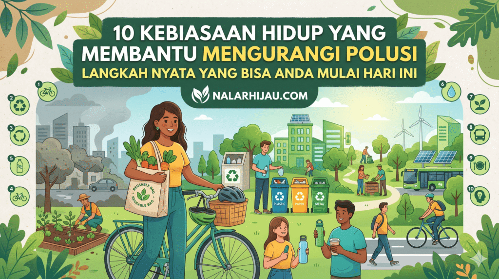 Kebiasaan hidup yang membantu mengurangi polusi