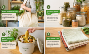 7 langkah panduan pemula zero waste kitchen