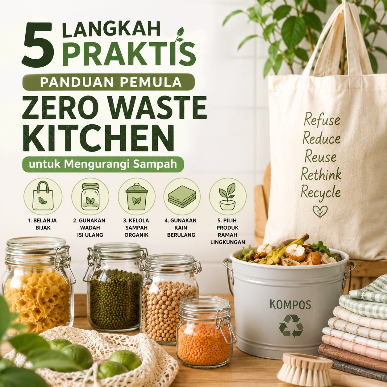 Panduan Pemula Zero Waste Kitchen