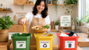 tips lanjutan zero waste kitchen - pemilahan sampah dan belanja tanpa plastik