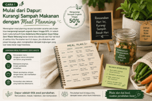 Cara 1 – Mulai dari Dapur: Kurangi Sampah Makanan dengan Meal Planning