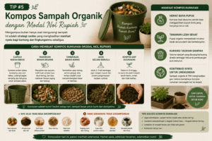 Tip #5: Kompos Sampah Organik dengan Modal Nol Rupiah