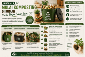 Langkah 4 – Mulai Komposting di Rumah Meski Tanpa Lahan Luas