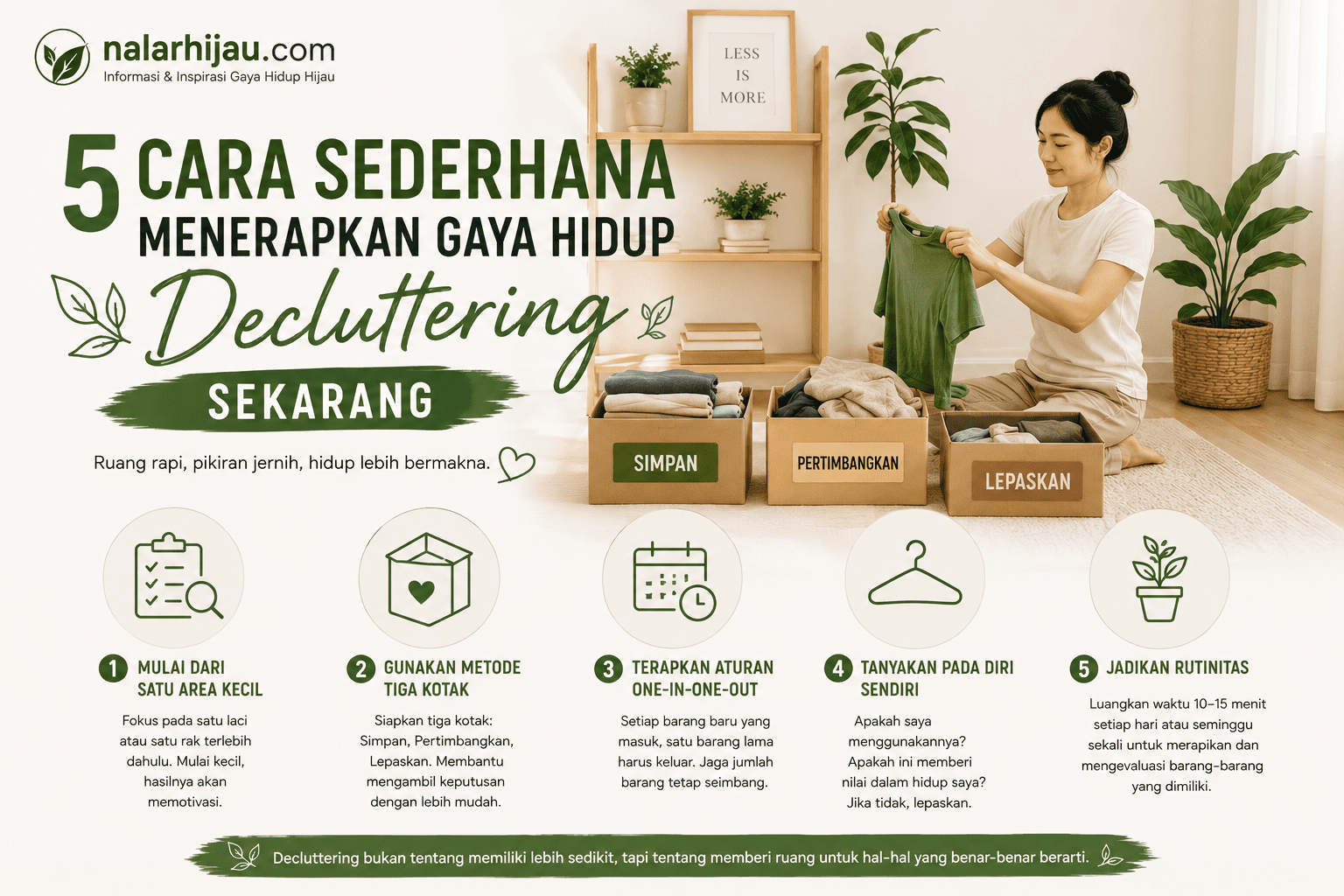 5 Cara Sederhana Menerapkan Gaya Hidup Decluttering Sekarang