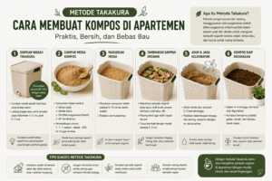 cara membuat kompos di apartemen metode takakura