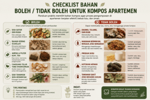 bahan boleh tidak boleh kompos apartemen